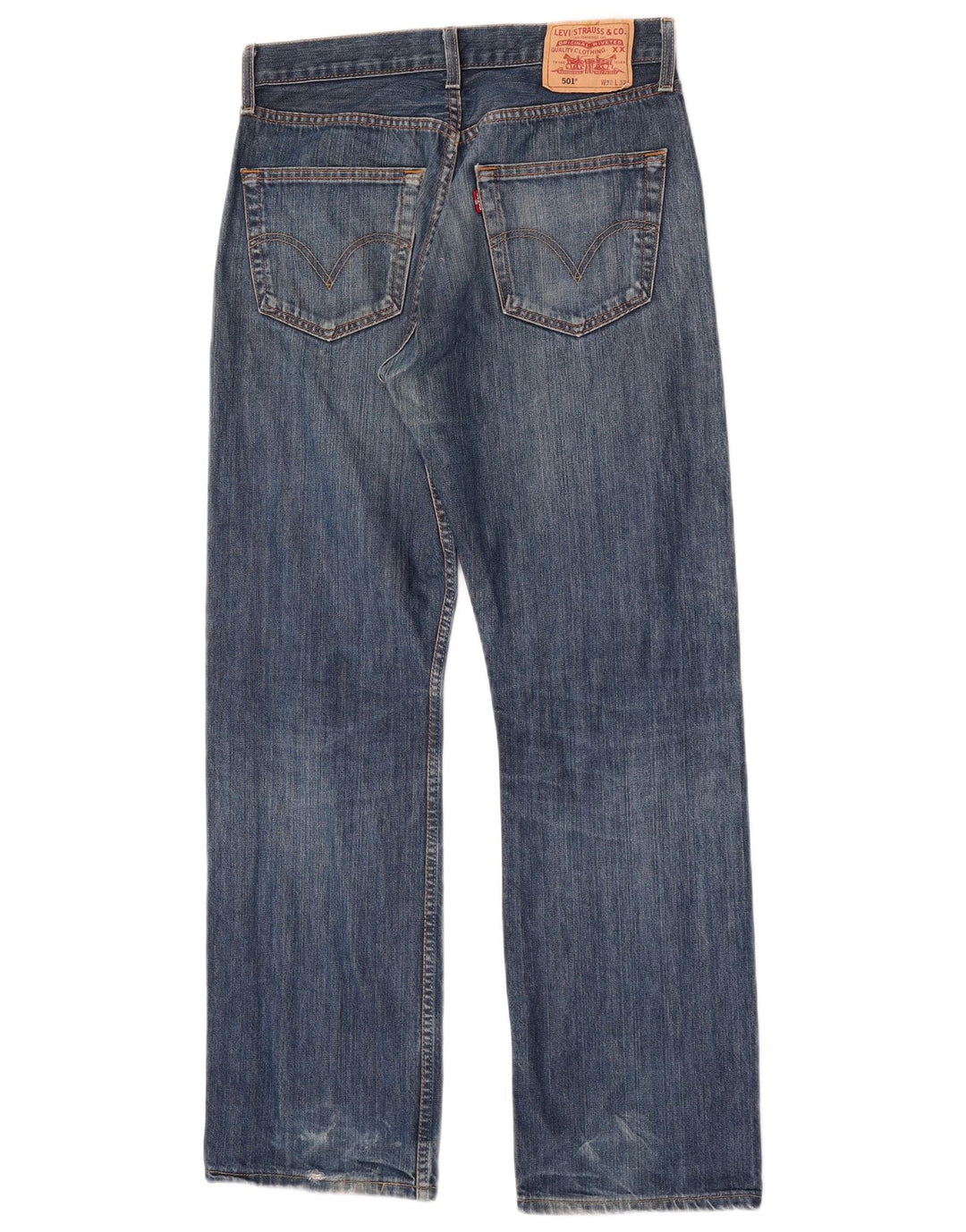 Levi's Herren 501 Straight Jeans W32 L32 Blaue Baumwolle