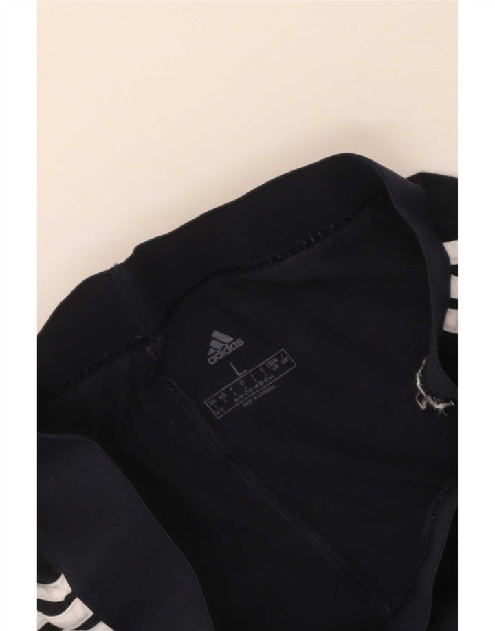 Adidas Damen Leggings UK 16/18 Large Marineblau