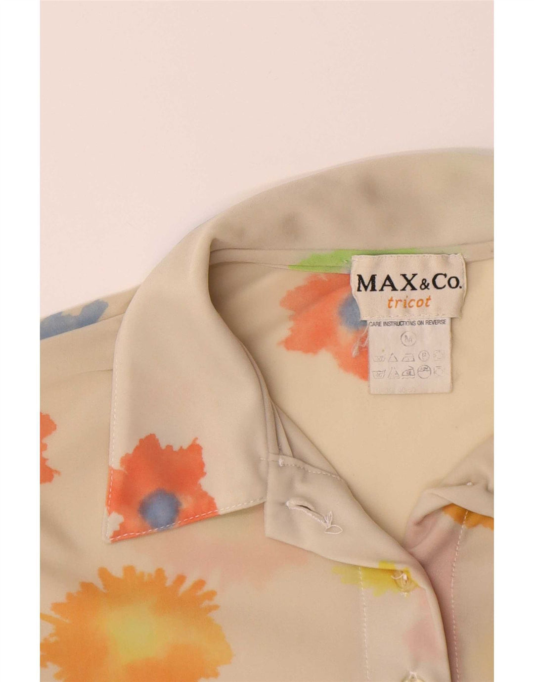 Max & Co. Damen-Hemdbluse UK 12 Medium Off White Floral