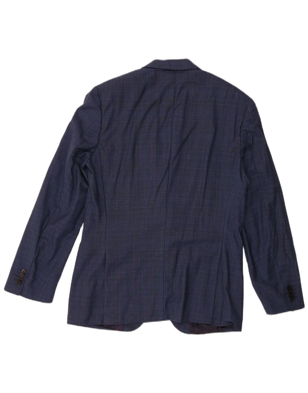 Hugo Boss Herren-Blazer mit 2 Knöpfen, EU 50, groß, marineblau kariert