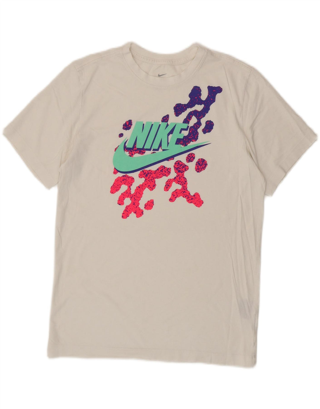 NIKE Herren-T-Shirt mit Grafik, XS, weiße Baumwolle