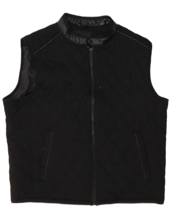 Zara Herren Steppweste UK 42 XL Schwarz Polyester