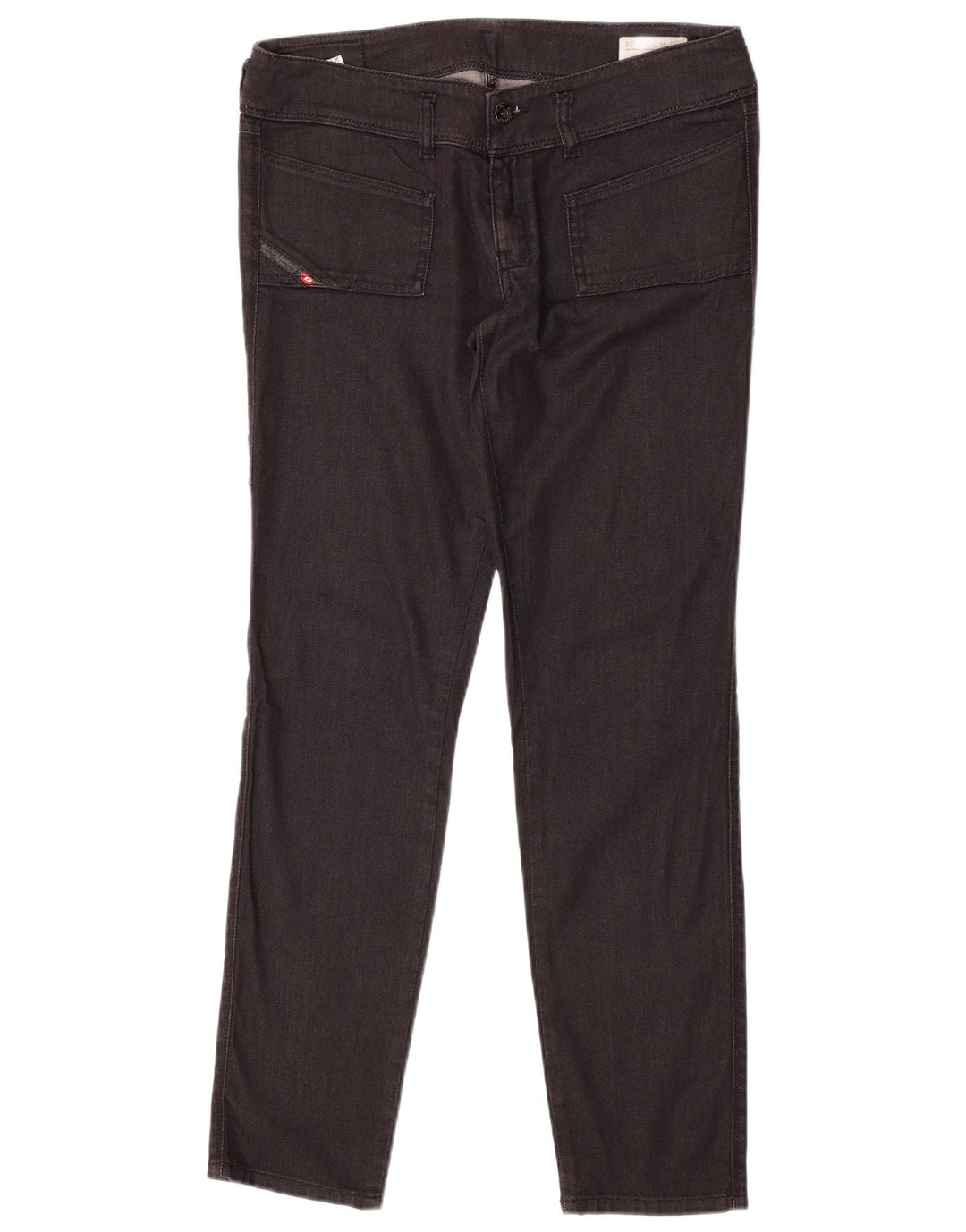 Diesel Damen Husky Slim Jeans W30 L30 Schwarze Baumwolle