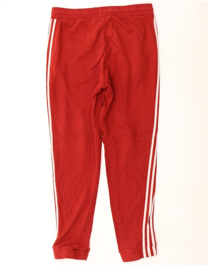 Adidas Herren-Trainingshose, Jogginghose, klein, rot, Baumwolle