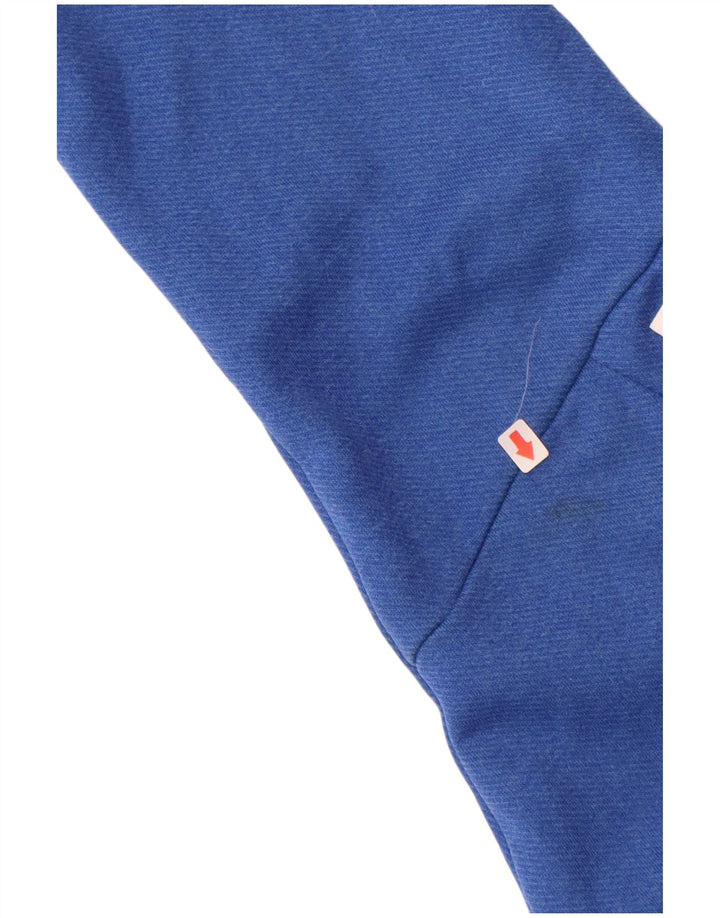 ADIDAS Herren Aeroready Zip Neck Pullover Trainingsanzug Top Mittelblau