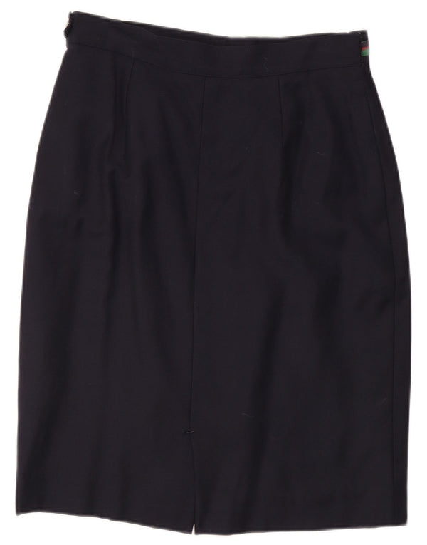 Marly's Damen Bleistiftrock IT 48 XL W32 Marineblau