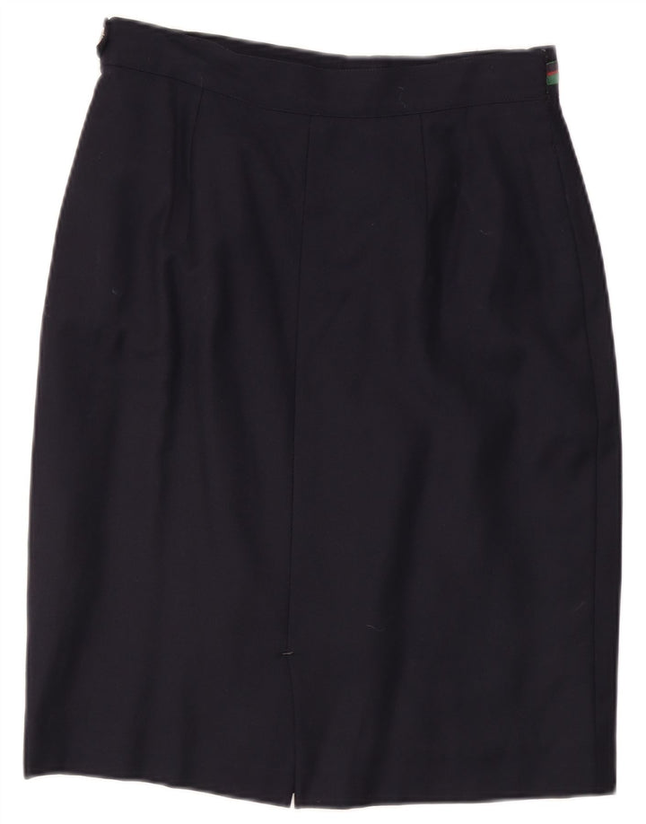 Marly's Damen Bleistiftrock IT 48 XL W32 Marineblau