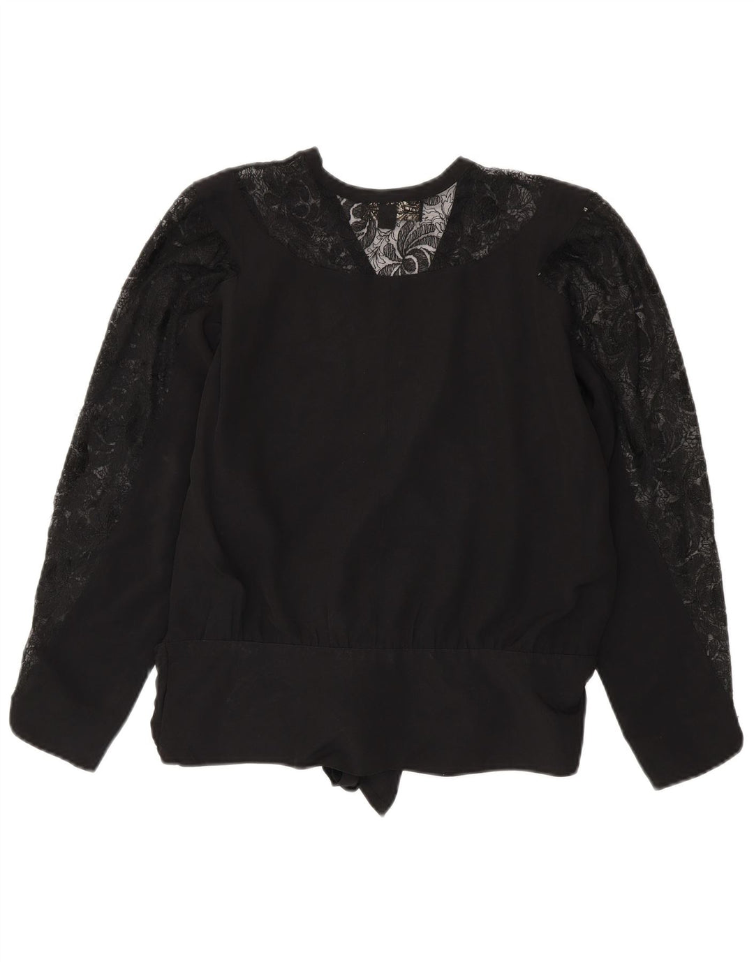 Superior Langarm-Blusenoberteil für Damen, EU 40, mittelschwarze Viskose