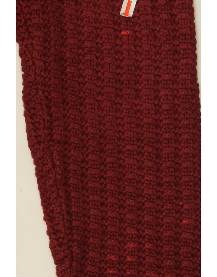 Zara Herren-Pullover mit Rundhalsausschnitt, XL, Burgunderrot