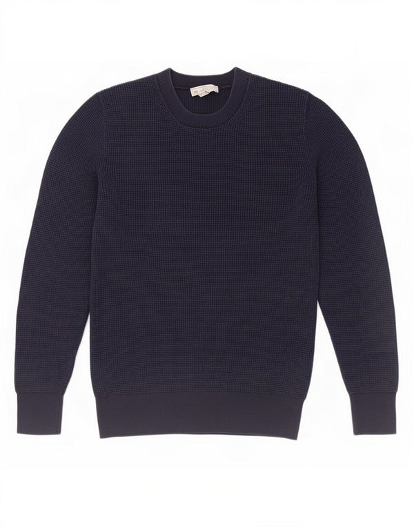 Gap Damen-Pullover mit Rundhalsausschnitt, Gr. 6, XS, Marineblau, Baumwolle