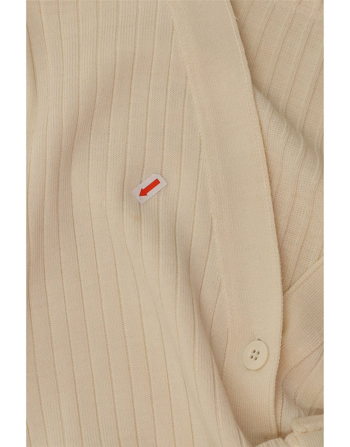 VINTAGE Womens Cardigan Sweater IT 46 Large Off White Polyacrylic Vintage Vintage and Second-Hand Vintage from Messina Hembry 