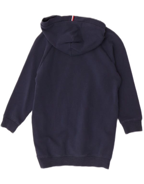 Tommy Hilfiger Pulloverkleid mit Grafik für Mädchen, 4–5 Jahre, marineblaue Baumwolle