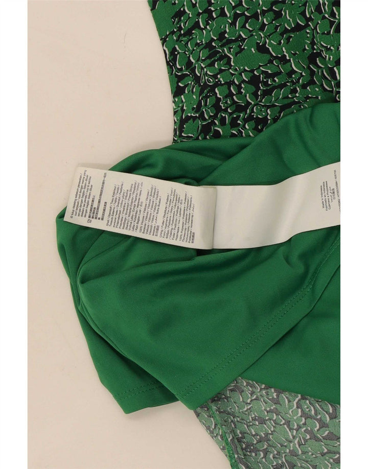Esprit Damen-Kleid mit abstraktem Muster, ärmellos, Gr. 10, Grün