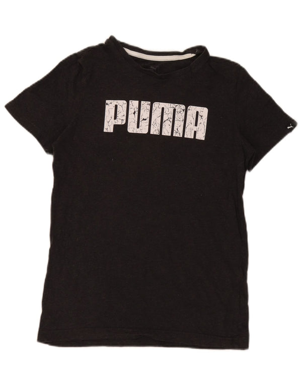 Puma Mädchen Grafik T-Shirt Top 13-14 Jahre Grau