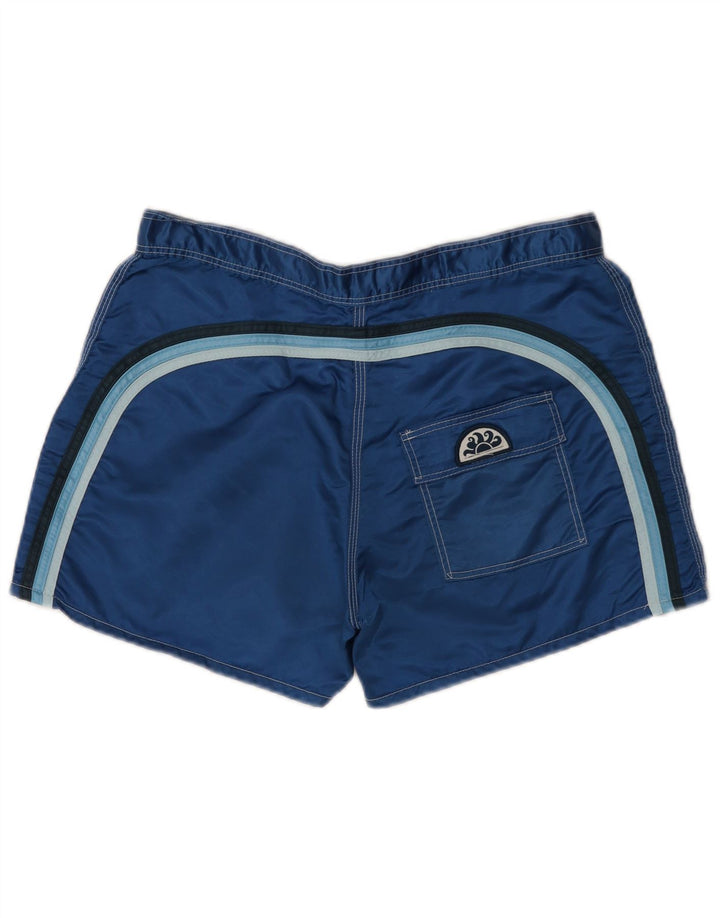 Sundek Herren-Badeshorts, groß, blau gestreift, Nylon