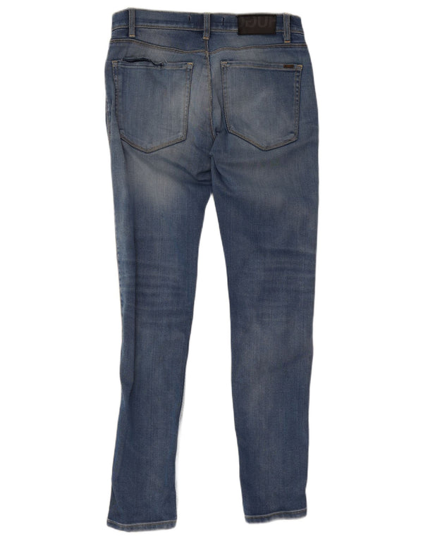 Hugo Boss Damen Skinny Jeans W29 L32 Blaue Baumwolle