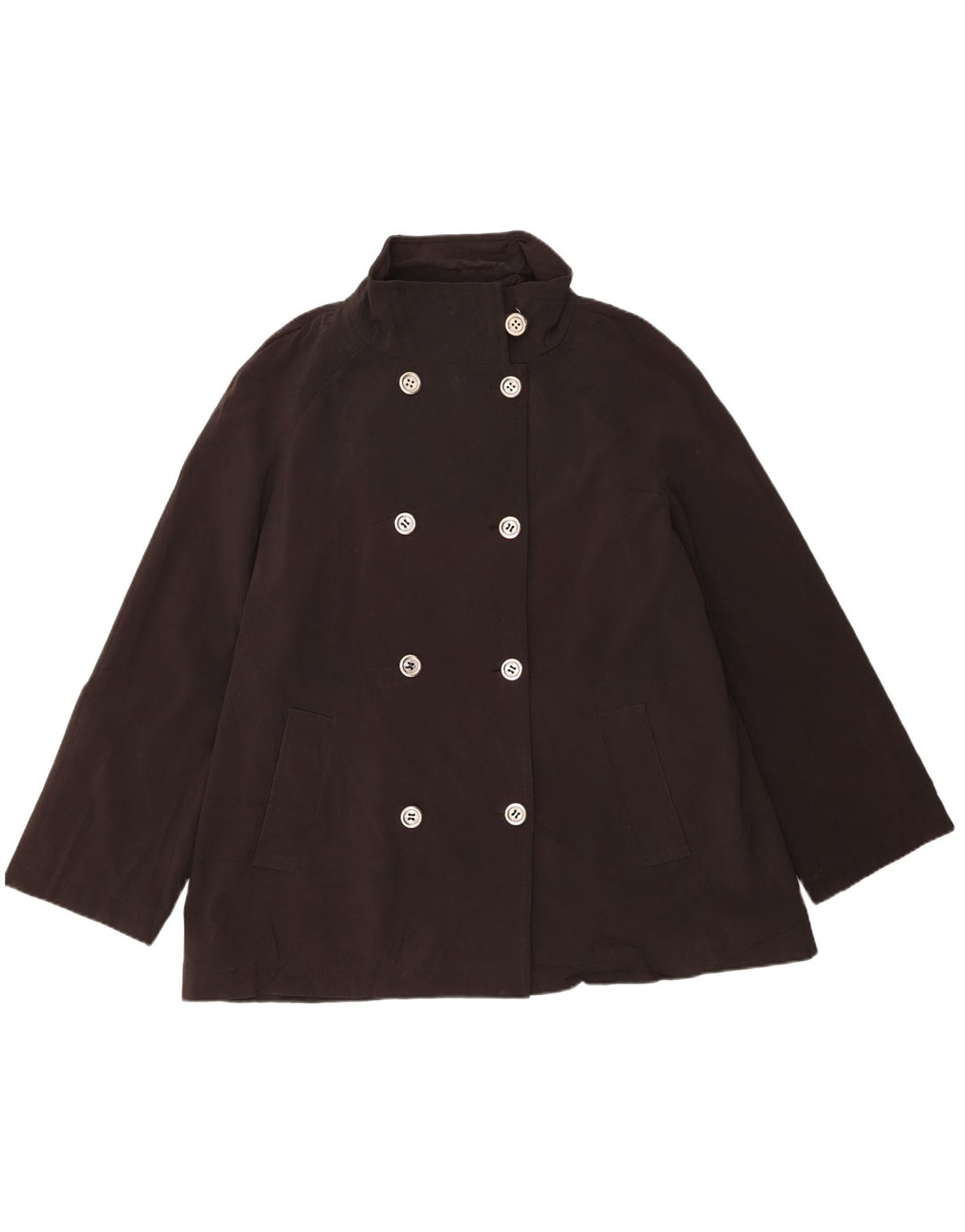 Calvin Klein Damen Pea Coat UK 18 XL Schwarz Polyester