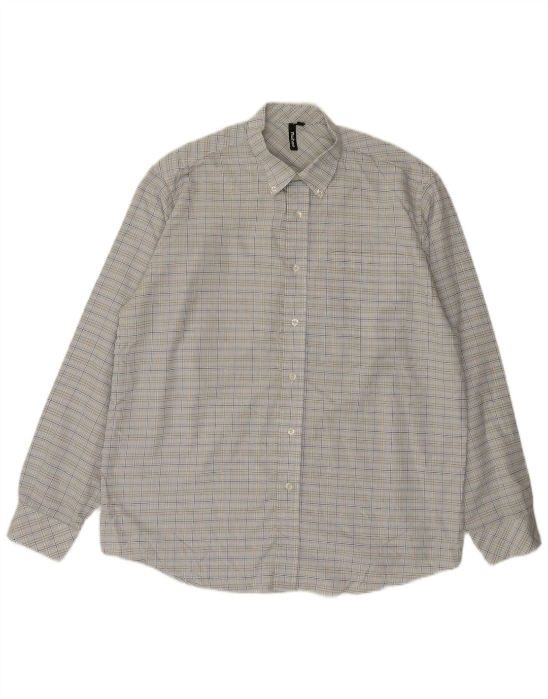 Rohan Herrenhemd, groß, blau kariert, Polyester