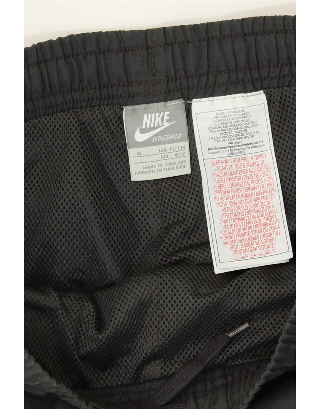 NIKE Boys Tracksuit Trousers 10-11 Years Medium Grey Vintage Nike and Second-Hand Nike from Messina Hembry 