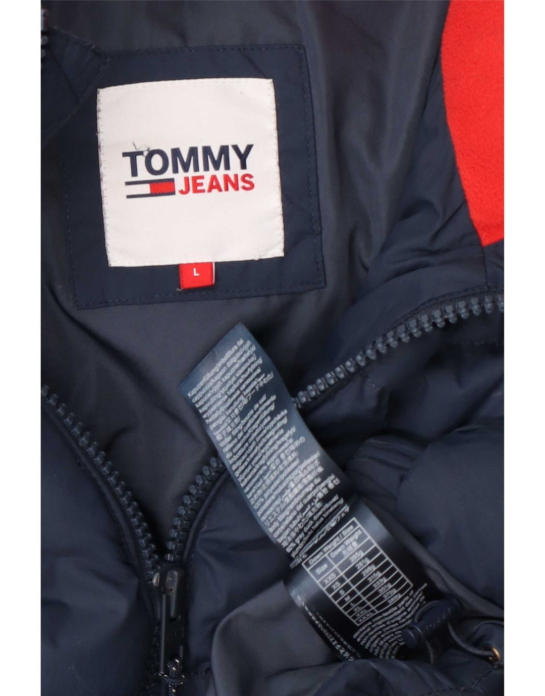 Tommy Hilfiger Herren Regular Fit Wattierte Jacke UK 40 Large Marineblau