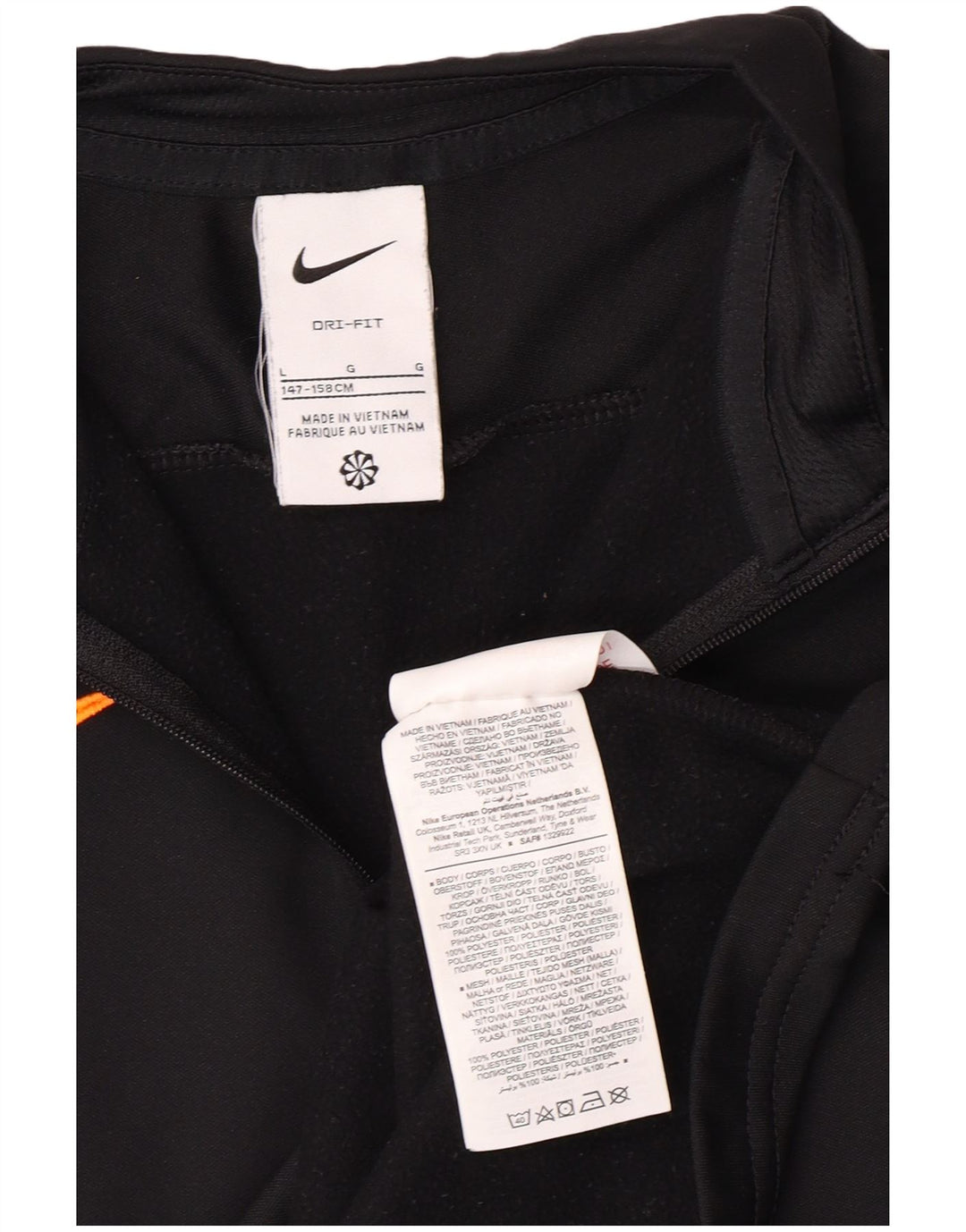 NIKE Dri Fit Pullover-Trainingsanzug für Jungen, 12–13 Jahre, Größe L, Schwarz