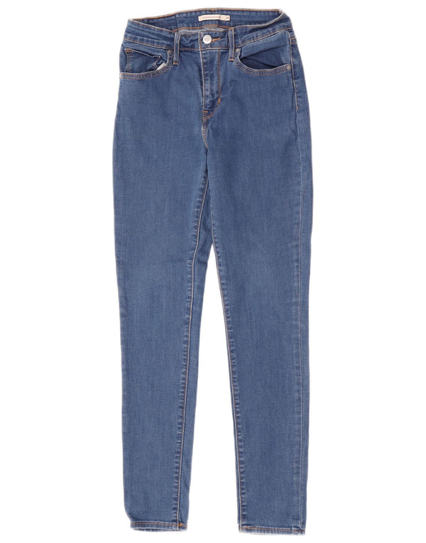 Levi's Damen 721 High Rise Skinny Jeans W28 L29 Blue Cotton Classic