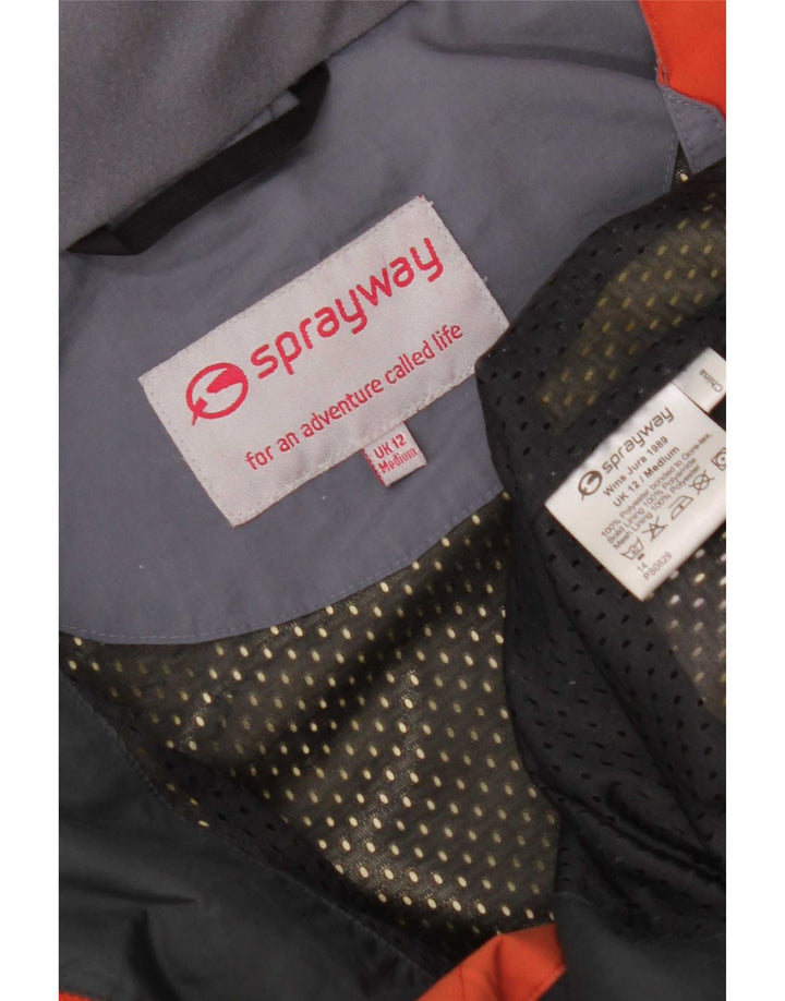 Sprayway Damen-Regenjacke mit Kapuze, UK 12, Mittelorange, Polyester