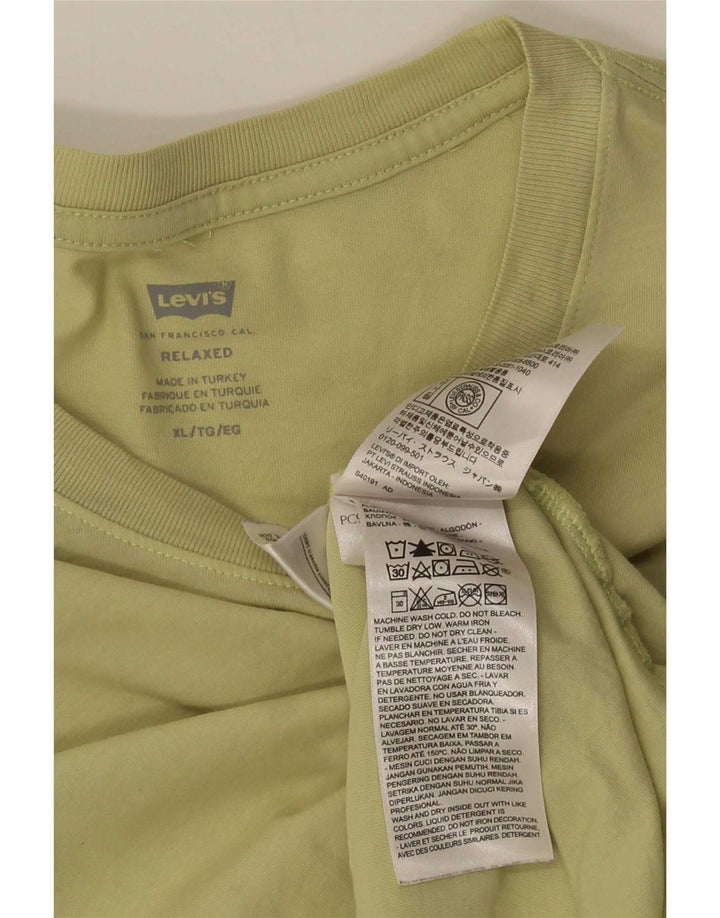 Levi's Herren Relaxed T-Shirt Top XL Khaki Baumwolle