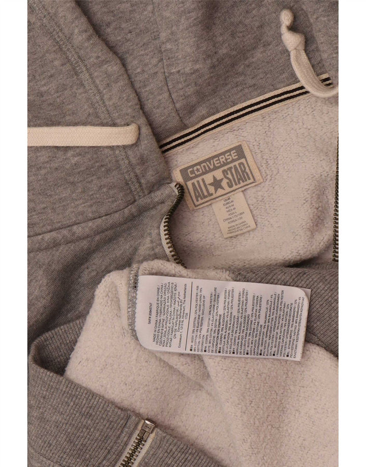 Converse Herren Chuck Taylor Zip Hoodie Pullover Mittelgrau gefleckte Baumwolle