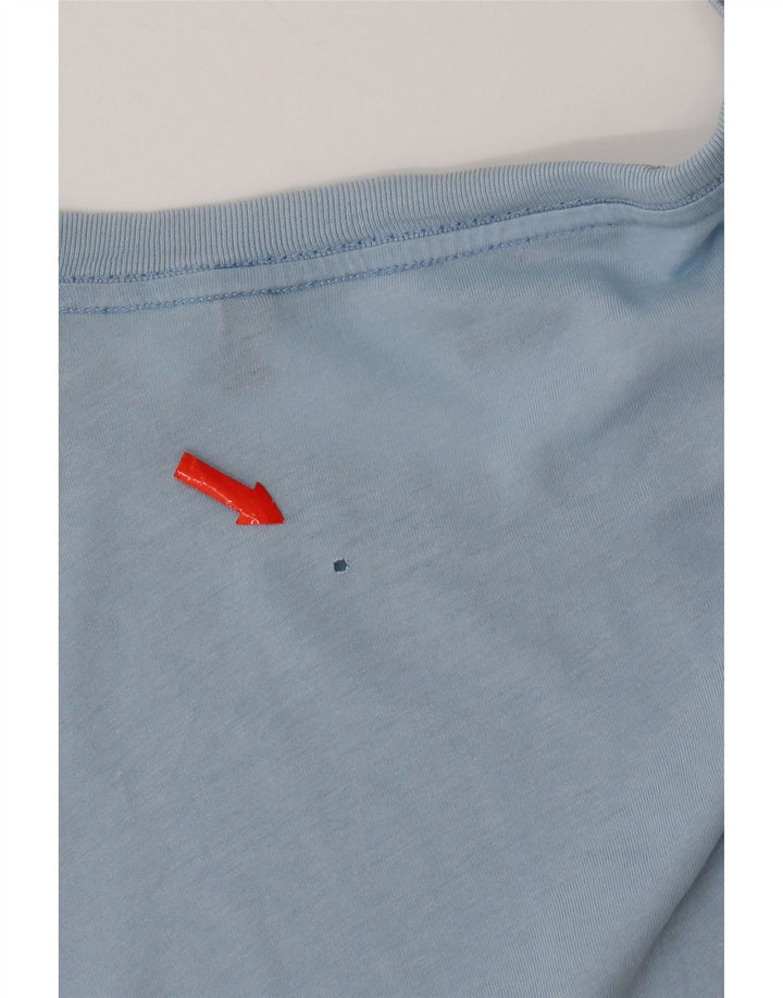 Gant Herren Grafik T-Shirt Top 3XL Blau Baumwolle