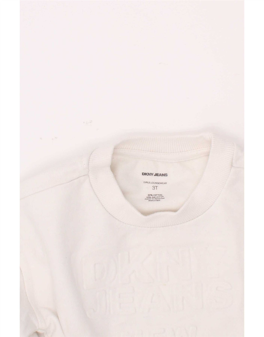 Dkny Jungen-Sweatshirt mit Grafik, 2–3 Jahre, weiße Baumwolle