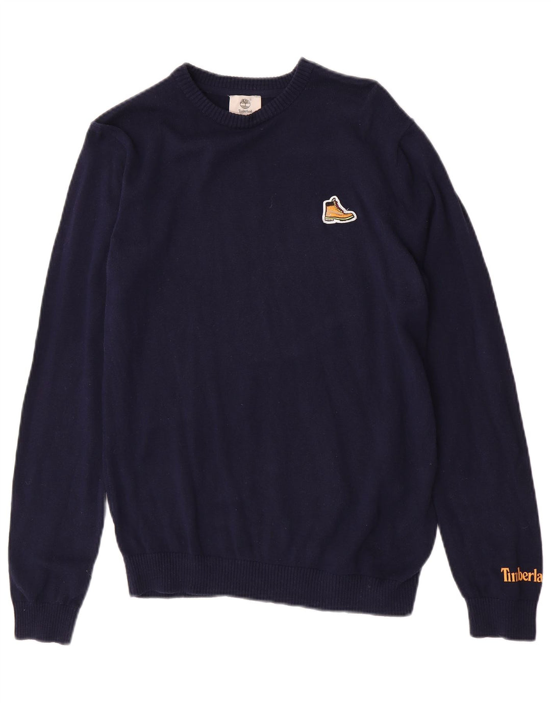 Timberland Jungen-Pullover mit Rundhalsausschnitt, 15–16 Jahre, mittleres Marineblau