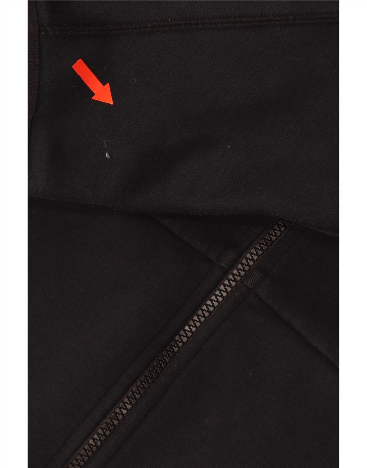 NIKE Herren-Kapuzenpullover mit Reißverschluss, mittelschwarz, Baumwolle