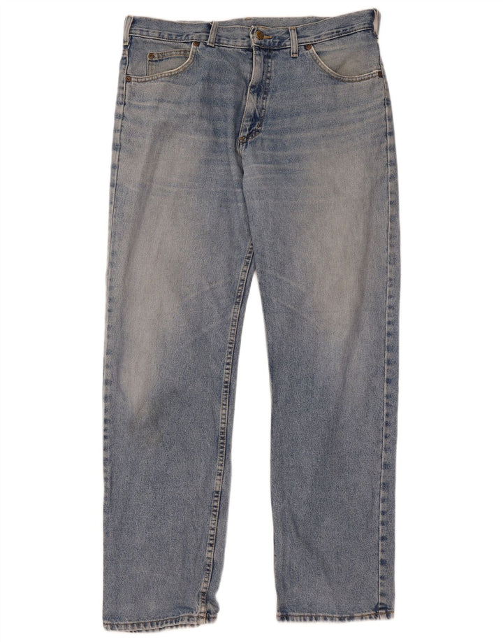 Lee Herren Straight Jeans W36 L34 Blaue Baumwolle