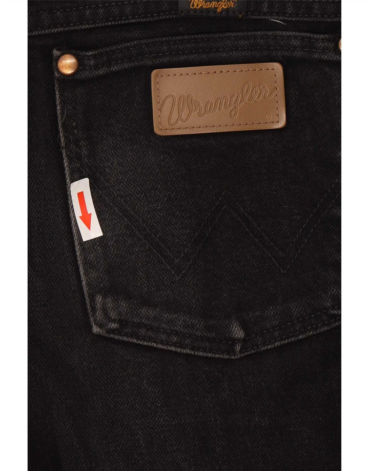Wrangler Herren Straight Jeans W29 L30 Schwarze Baumwolle