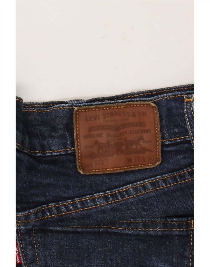 Levi's Herren 512 Slim Tapered Jeans W31 L27 Marineblau