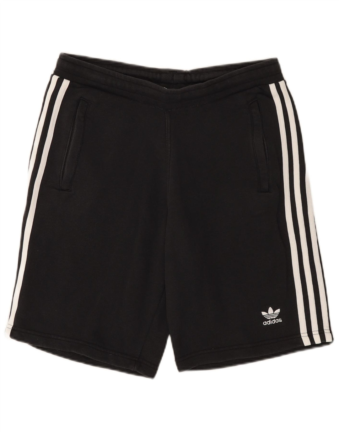 ADIDAS Herren Sportshorts Mittelschwarze Baumwolle