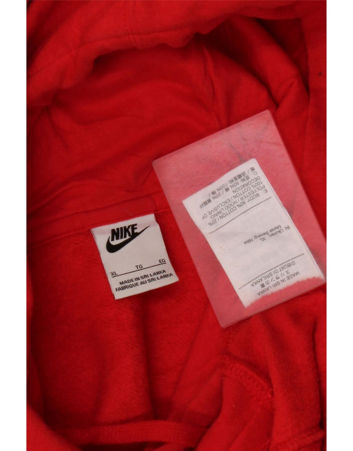 NIKE Herren Kapuzenpullover XL, rote Baumwolle