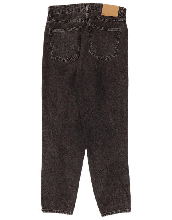 Zara Damen High Rise Tapered Jeans EU 40 Medium W30 L30 Graue Baumwolle