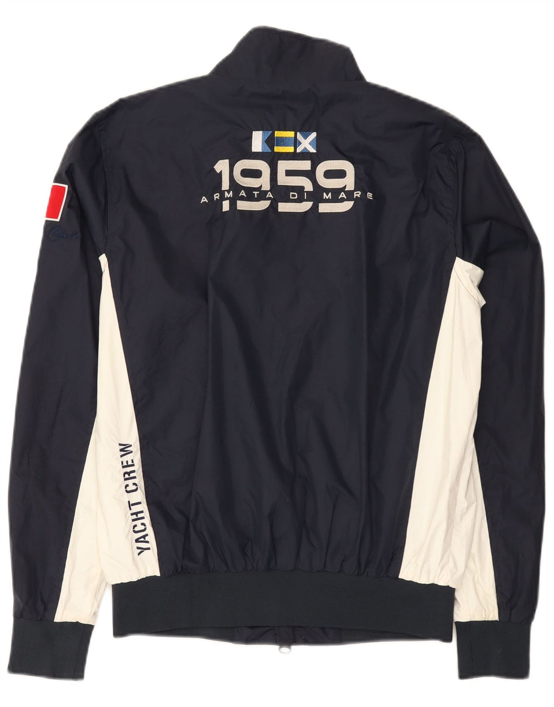 Armata Di Mare Herren-Trainingsanzug-Oberteil, Jacke, IT 46, Größe S, Marineblau, Farbblock