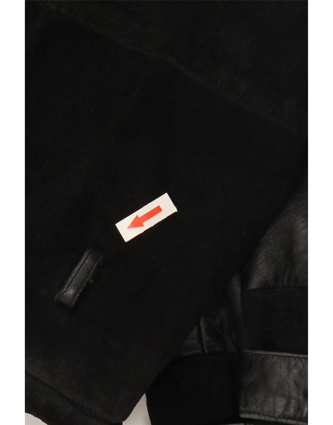 VINTAGE Damen Wildlederjacke IT 48 XL Schwarz