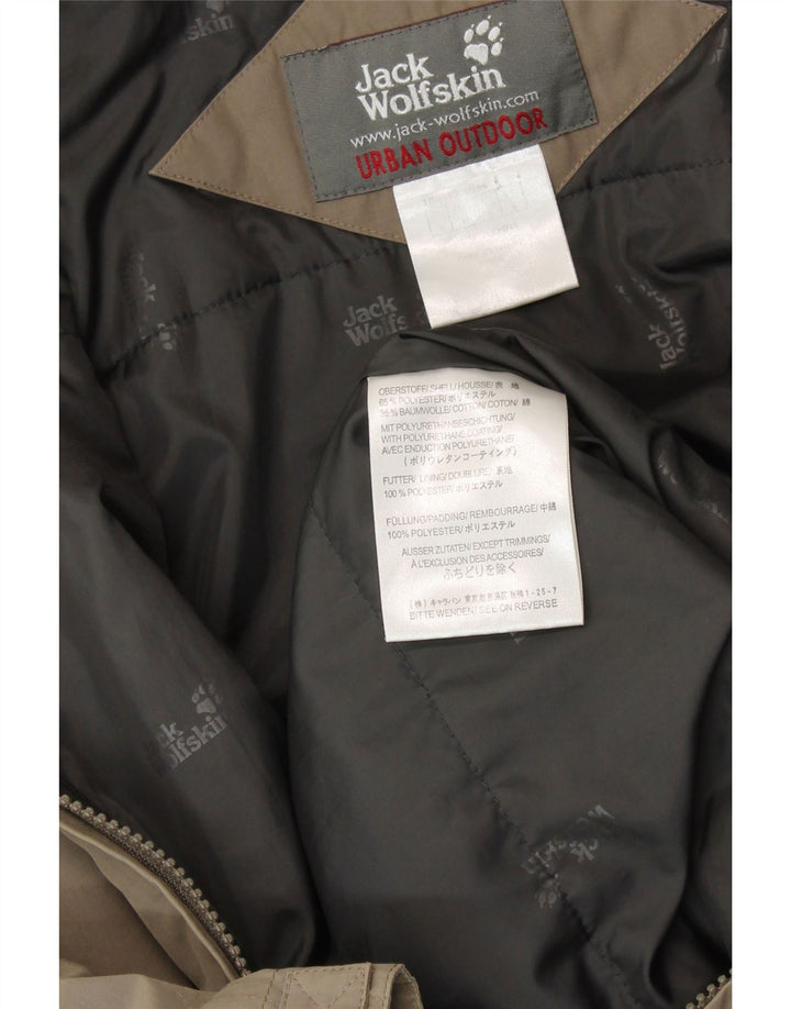 JACK WOLFSKIN Herren-Windjacke mit Kapuze, UK 36, Größe S, Khaki, Polyester