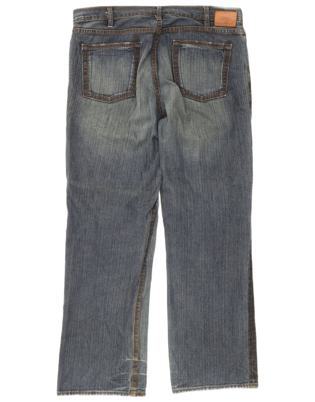 Gap Herren Straight Jeans W36 L32 Blaue Baumwolle