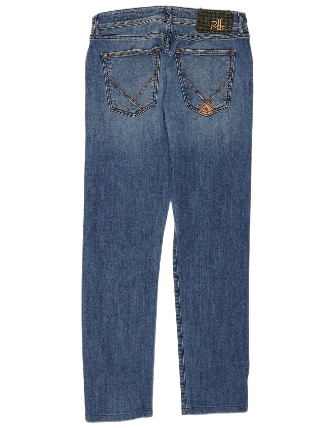 Roy Rogers Damen Straight Jeans W32 L30 Blaue Baumwolle