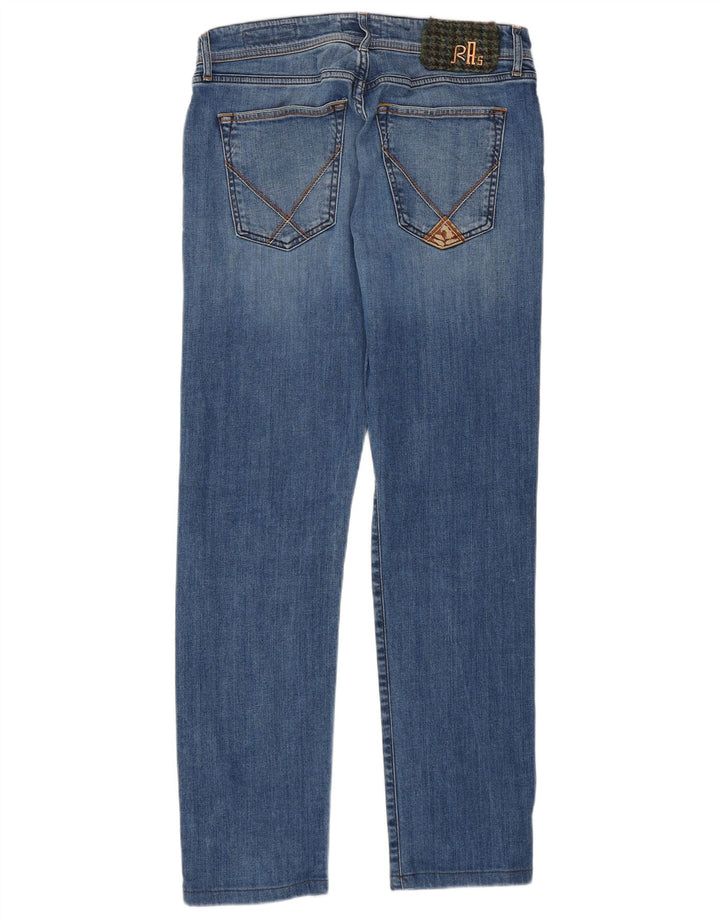 Roy Rogers Damen Straight Jeans W32 L30 Blaue Baumwolle