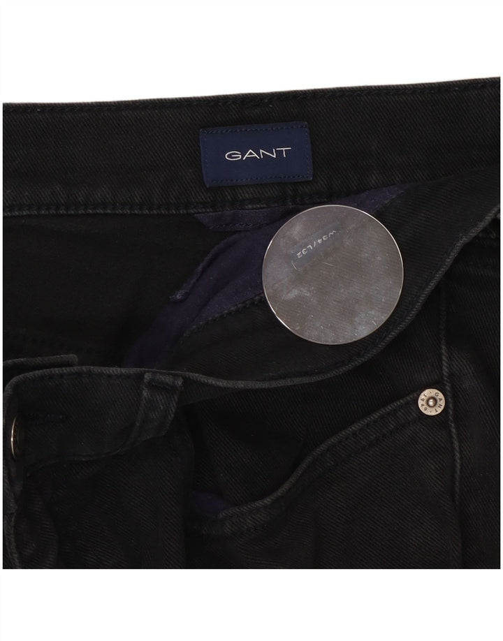 Gant Herren Straight Jeans W34 L32 Schwarz