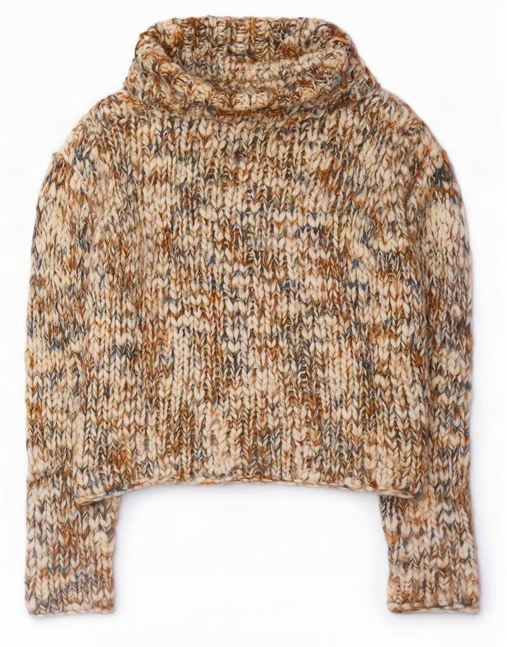 Rollkragenpullover für Damen von Divided, EU 36, klein, mehrfarbig, meliert