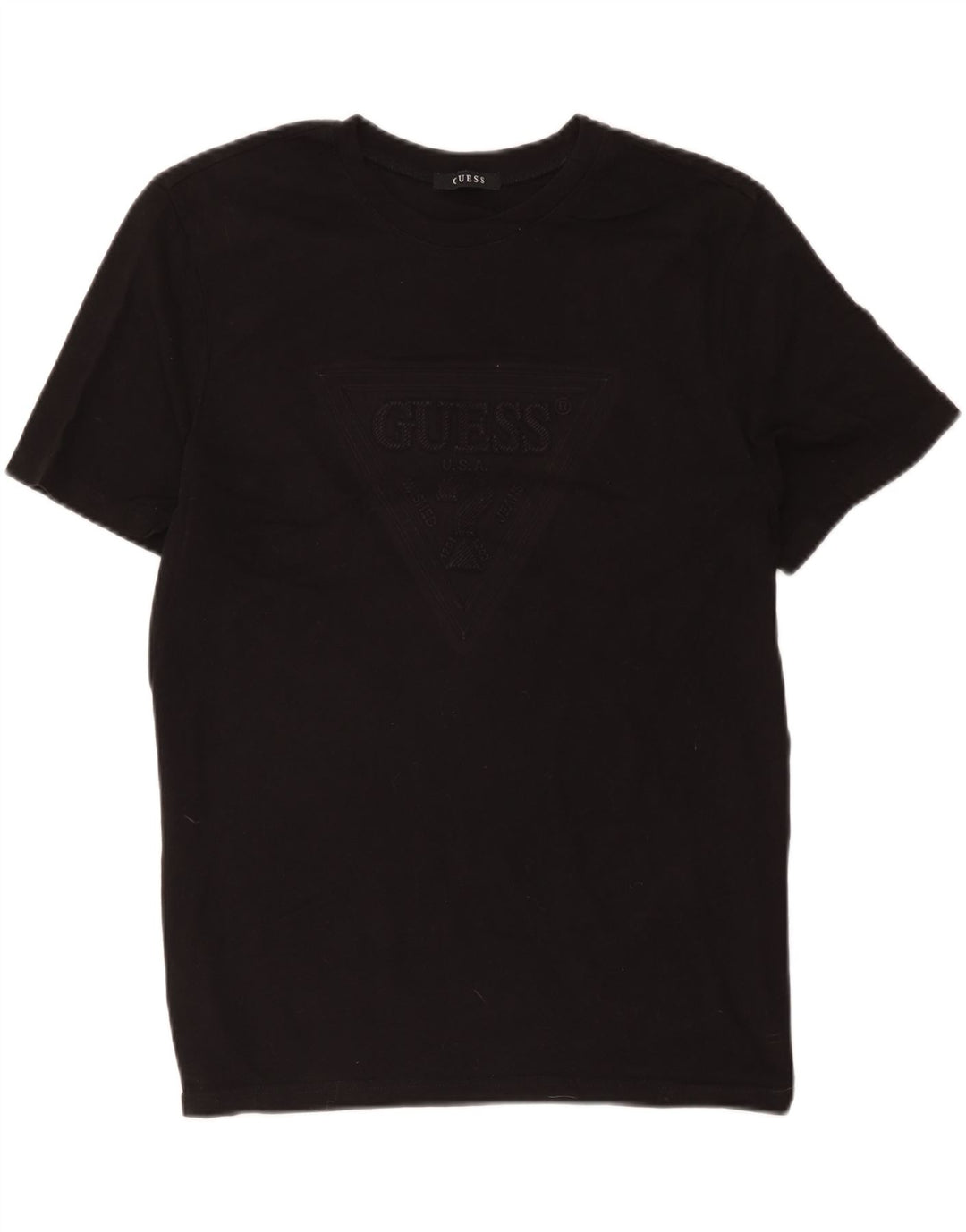 Guess Herren-T-Shirt mit Grafik, mittelgroß, Schwarz