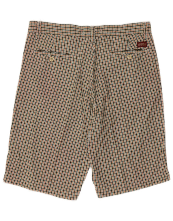 Carrera Herren-Chinoshorts IT 50 Large W34 Mehrfarbig karierte Baumwolle