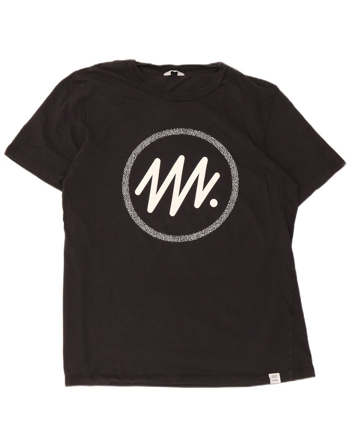 Jack & Jones Herren Grafik T-Shirt Top XL Schwarz
